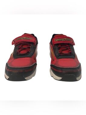 Disney Toddler Boys Cars Lightning McQueen Light Up Shoes Red Sneakers Size 8